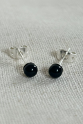 Black Onyx Stud Earrings